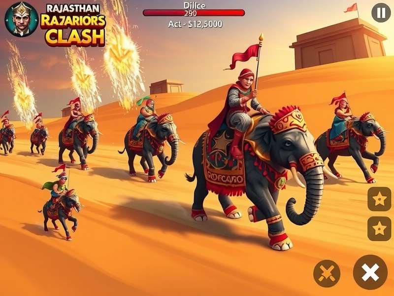 Rajasthan Warriors Clash Diwali event showing characters with diyas and fireworks